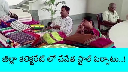 మహబూబ్ నగర్: జిల్లా కలెక్టరేట్‌లో చేనేత స్టాల్ ఏర్పాటు