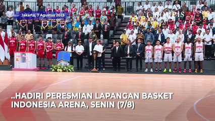 Momen Menteri PUPR Pak Bas Main Drum Bareng Cokelat di Indonesia Arena