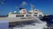 Nave della Cina spara idranti contro la Guardia costiera filippina