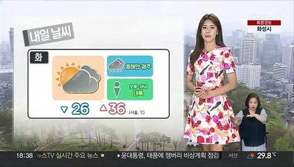 [날씨] 전국 무더위·건강 유의…태풍 '카눈' 북상