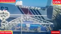 International backlash grows after Chinese vessel fires water cannon on Philippine boats video