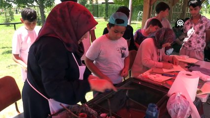 Vanlı gençler Van Gölü kıyısında kamp yaparak eğleniyor