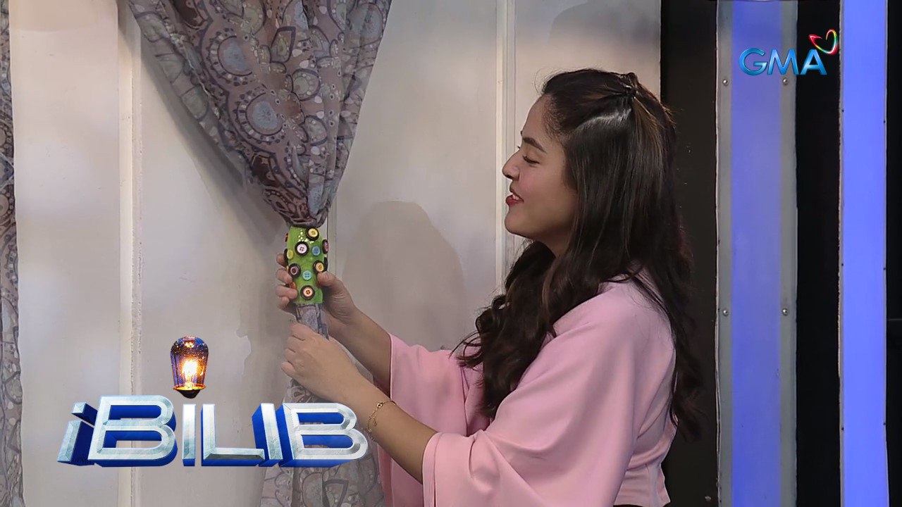 iBilib: Funky curtain holder made with recycled materials!