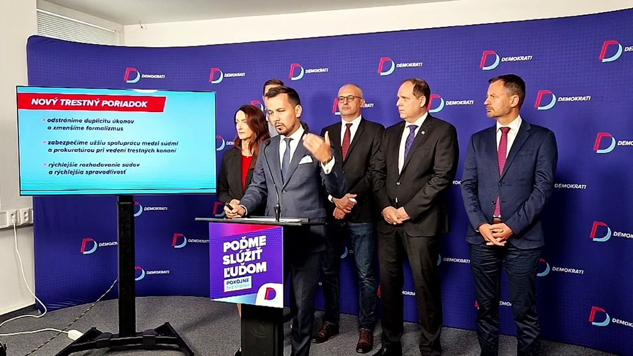 ZÁZNAM: Demokrati navrhujú viaceré zmeny v oblasti prokuratúry