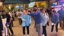 Kriti Sanon and Nupur Sanon make a stylish appearance at the airport
