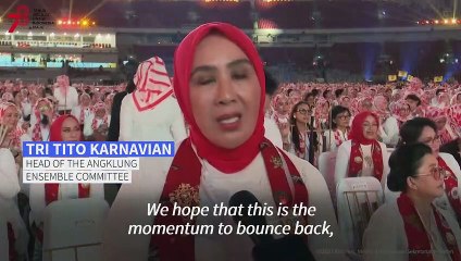 Indonesia breaks world record for largest angklung performance