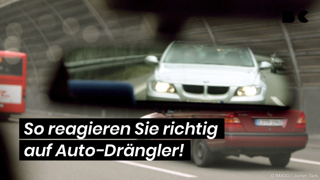 So reagieren Sie richtig auf Auto-Drängler!