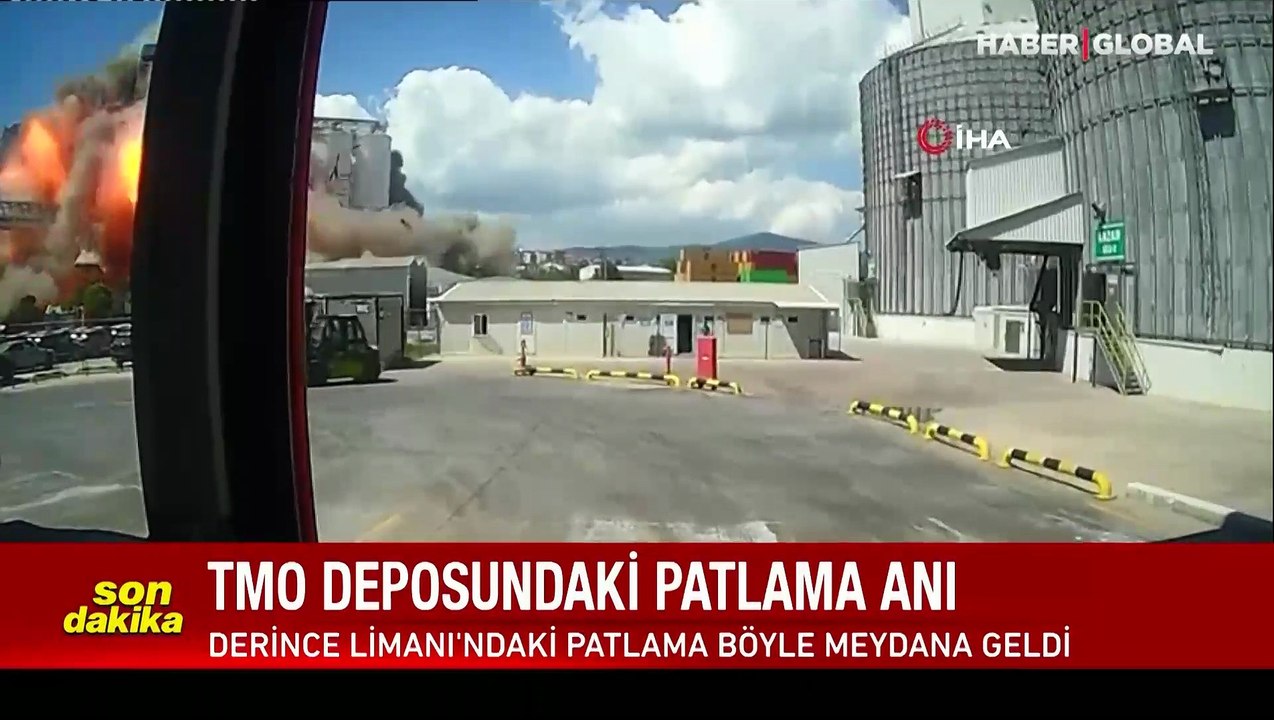 Kocaeli'deki TMO silosundaki patlama böyle meydana geldi!