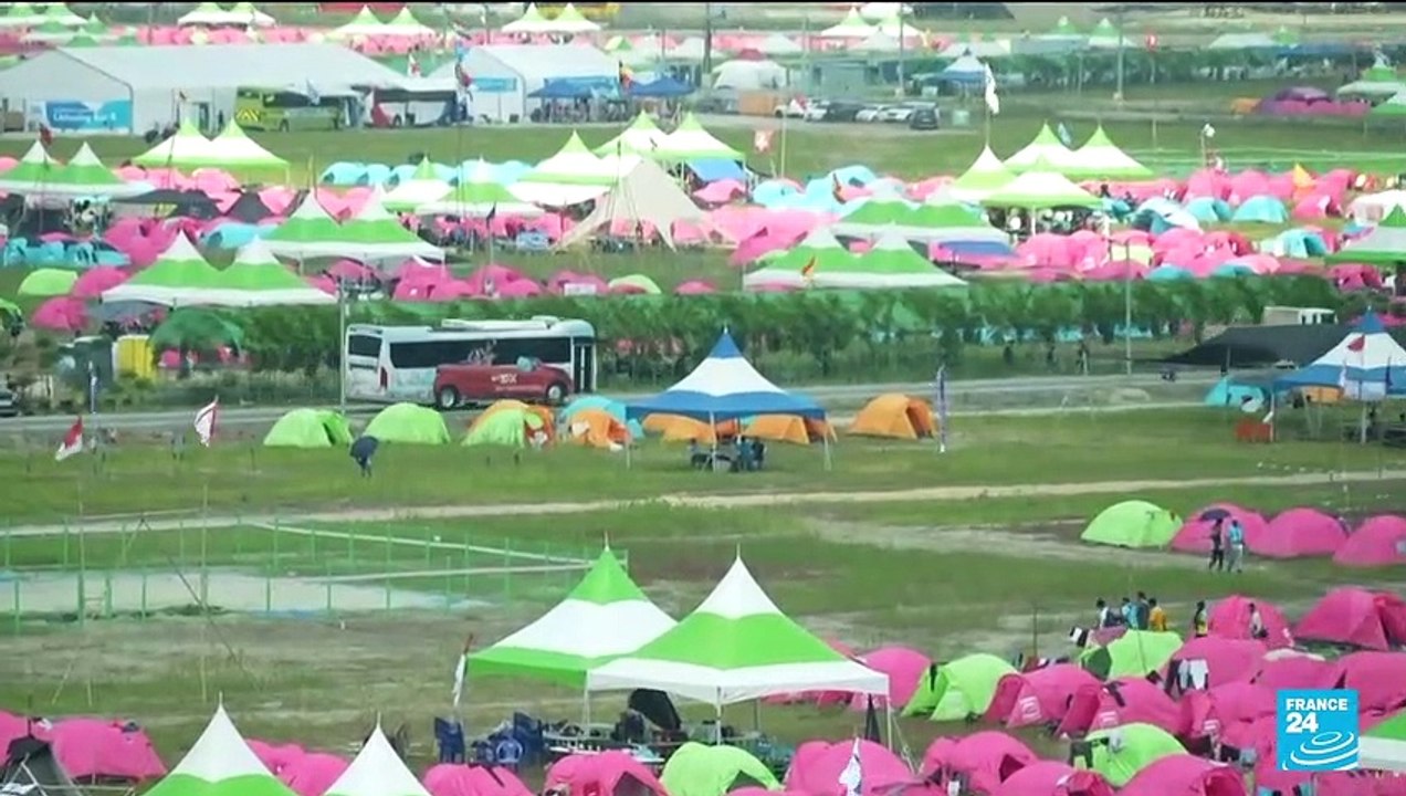 Corée : cauchemar chez les scouts, la météo écourte un rassemblement de 43 000 jeunes