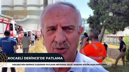 Kocaeli'nin Derince ilçesinde patlama meydana geldi