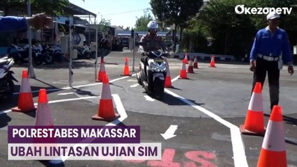 Polrestabes Makassar Ubah Lintasan Ujian SIM, Warga: Sekarang Lebih Mudah