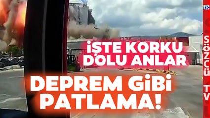 Kocaeli Derince Limanı'ndaki TMO Deposu Patlamasının Görüntüleri Ortaya Çıktı