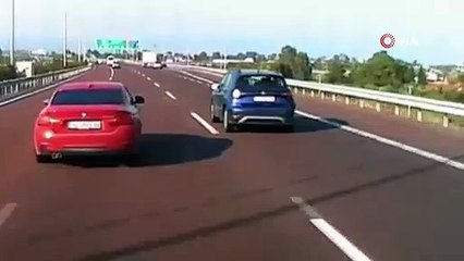 Yalova'da otobanda tehlikeli kovalamaca: Faciadan dönüldü!