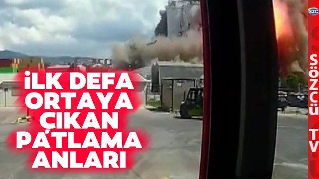 Kocaeli Derince Limanı Patlamasından İlk Defa Göreceğiniz Yeni Görüntüler