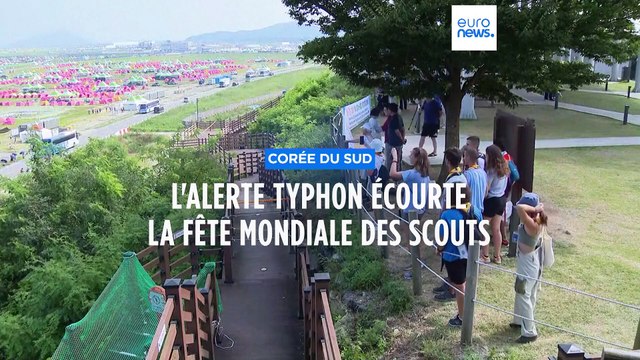 Corée du Sud : la grande fête mondiale des scouts écourtée à cause d'un typhon