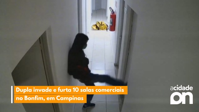 Dupla invade e furta 10 salas comerciais no Bonfim, em Campinas