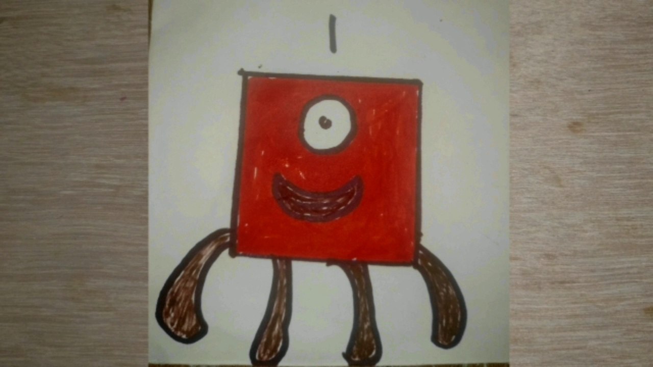 How to draw Numberblock