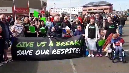 Black Cats fans show their support for Give Us A Break campaign to save respite care at Grace House