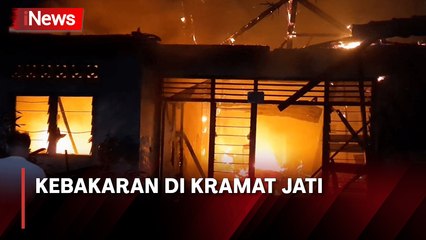 Korsleting Listrik, Sejumlah Rumah di Kramat Jati Hangus Terbakar