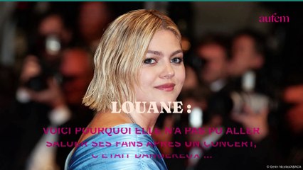 Download Video: Louane : voici pourquoi elle n’a pas pu aller saluer ses fans après un concert, 