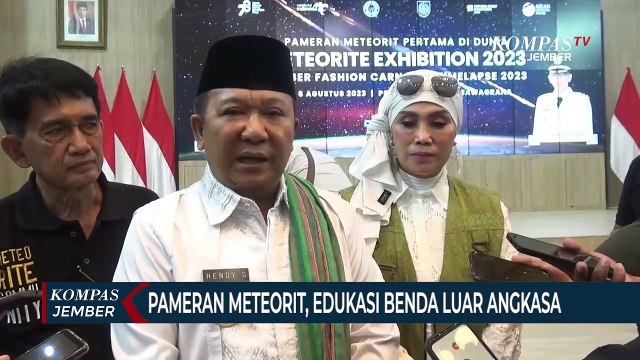 Pemkab Jember GelarPameran Meteorit, Edukasi Warga Soal Benda Luar Angkasa