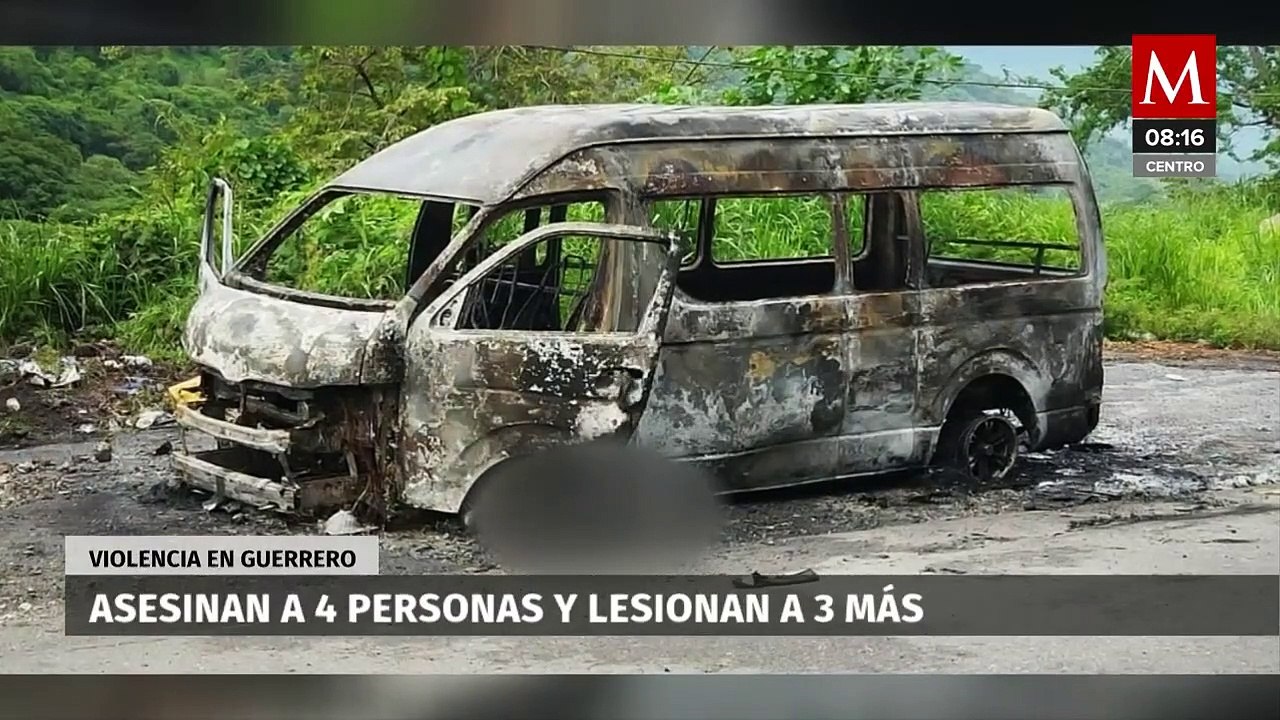 Hechos de violencia en Guerrero, deja cuatro personas muertas y tres lesionados