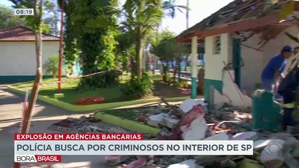 Criminosos explodem agência bancária no interior de São Paulo