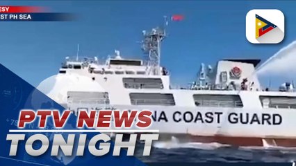 Chinese Coast Guard blasts water cannon on PCG ships in Ayungin Shoal