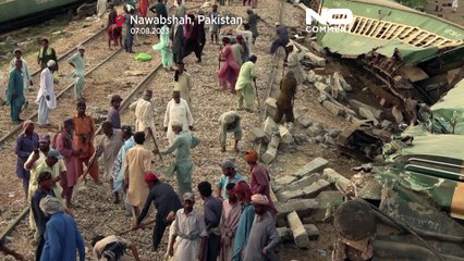 Nach dem verheerenden Zugunglück in Pakistan: Bahnverkehr teilweise wieder aufgenommen