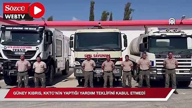 Güney Kıbrıs, KKTC'nin orman yangını ile mücadele için yaptığı yardım teklifini kabul etmedi