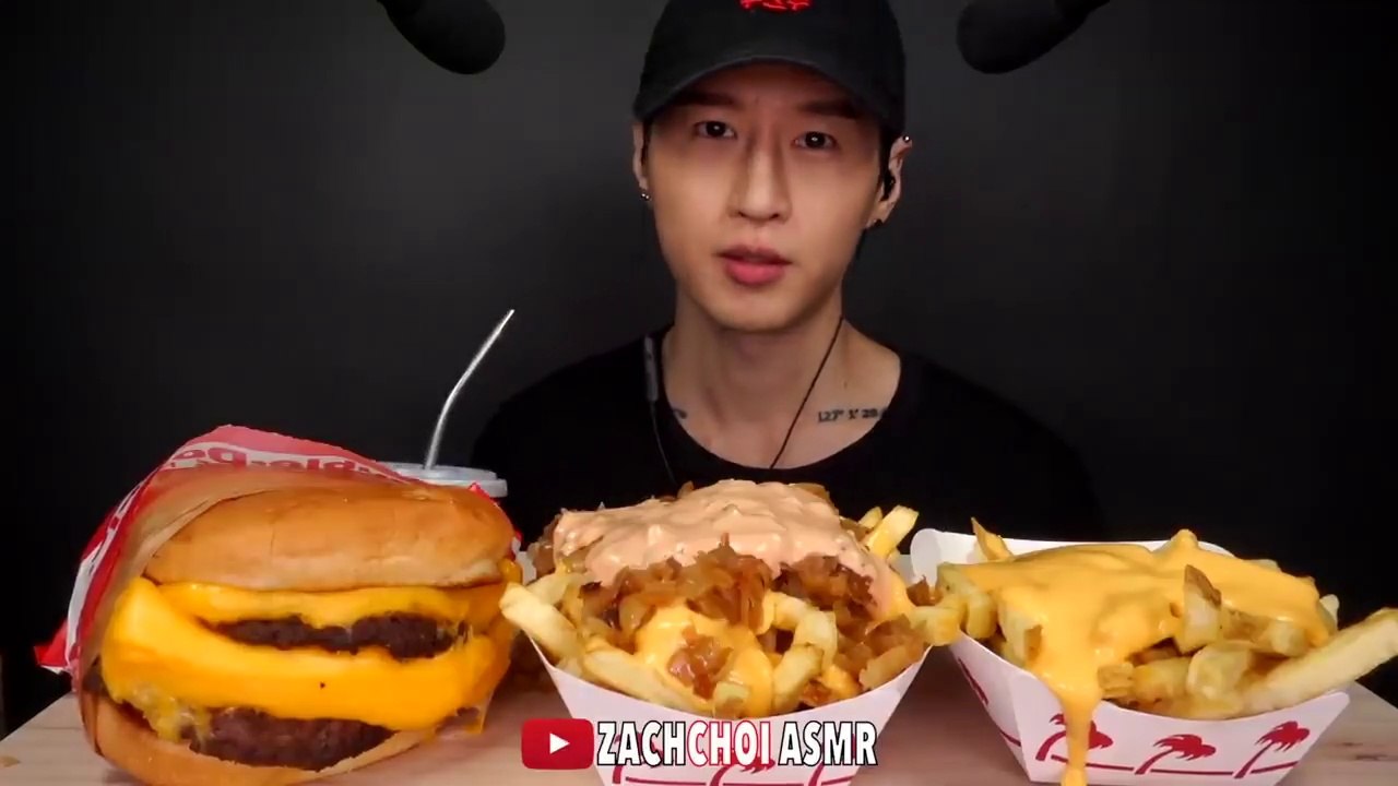 ASMR EXTRA CHEESY ANIMAL STYLE FRIES & DOUBLE DOUBLE MUKHBANG | No Talking (Eating Sound)