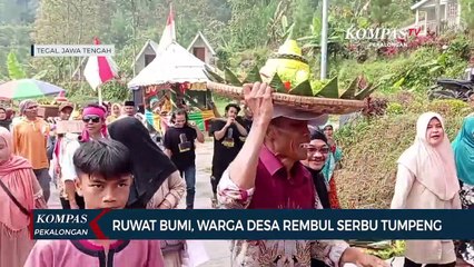 Ruwat Bumi di Desa Rembul, Ratusan Warga Arak Tumpeng