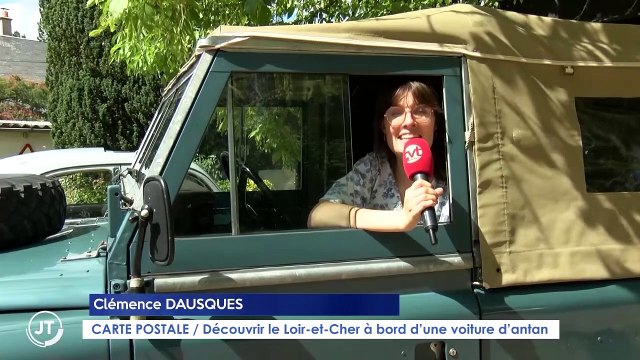 CARTE POSTALE / Découvrir le Loir-et-Cher à bord d'une voiture d'antan