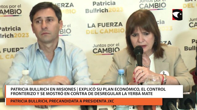 Patricia Bullrich en Misiones | Explicó su plan económico, su plan los controles fronterizos y se mostró en contra de desregular la yerba mate
