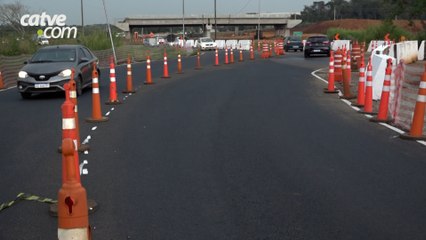 Novo desvio na BR-469 na Rodovias da Cataratas Motorista devem redobrar atenção na região do trevo de acesso à Argentina