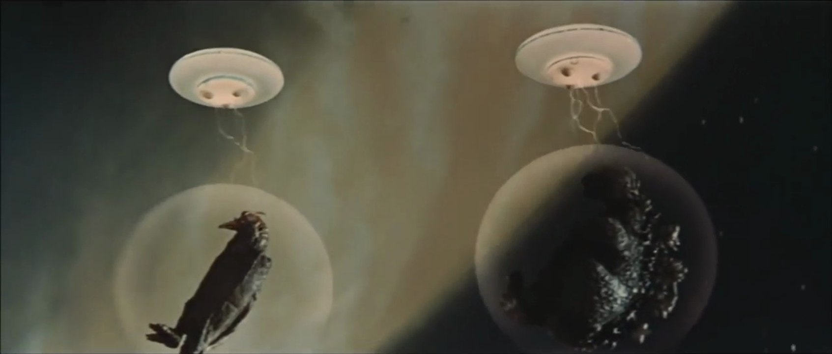 Invasion of Astro-Monsters (1965) Historical Battle clip - Godzilla on Planet X