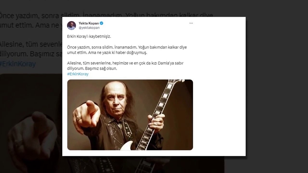 Ölümü herkesi yasa boğdu! Siyaset ve sanat camiasından peş peşe "Erkin Koray" mesajları