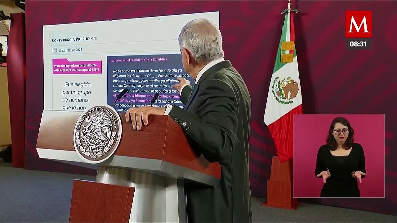 AMLO exhibe expresiones por las que se le acusa de violencia política de género