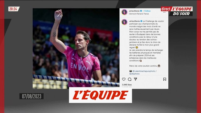 Lavillenie forfait pour les Mondiaux de Budapest - Athlétisme - Mondiaux