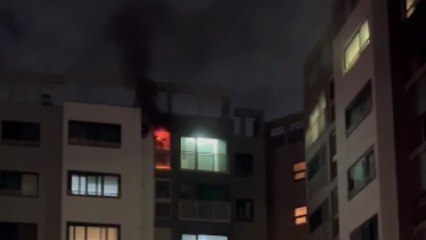 경기 성남시 아파트서 불..."실외기실에서 시작" / YTN