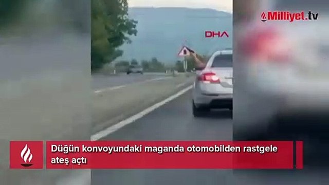 Bartın'da maganda dehşeti! Konvoyda rastgele ateş açtı