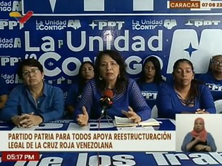 Caracas | Partido Patria Para Todos respalda reestructuración de la Cruz Roja Venezolana