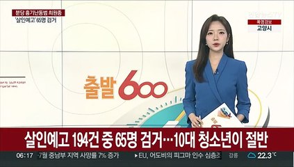 살인예고 194건 중 65명 검거…10대 청소년이 절반