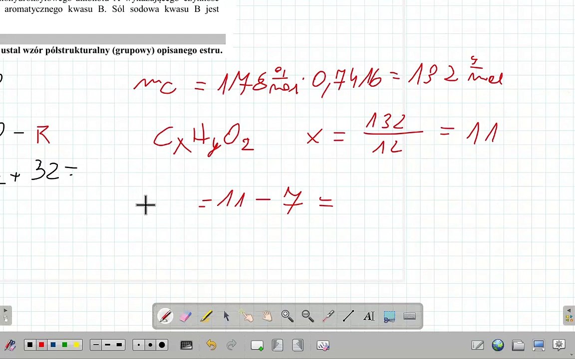 ZADANIE 33 CKE 2020 LIPIEC DODATKOWY USTALANIE WZORU ESTRU I HYDROLIZA ZASADOWA. #chemia #chemistry