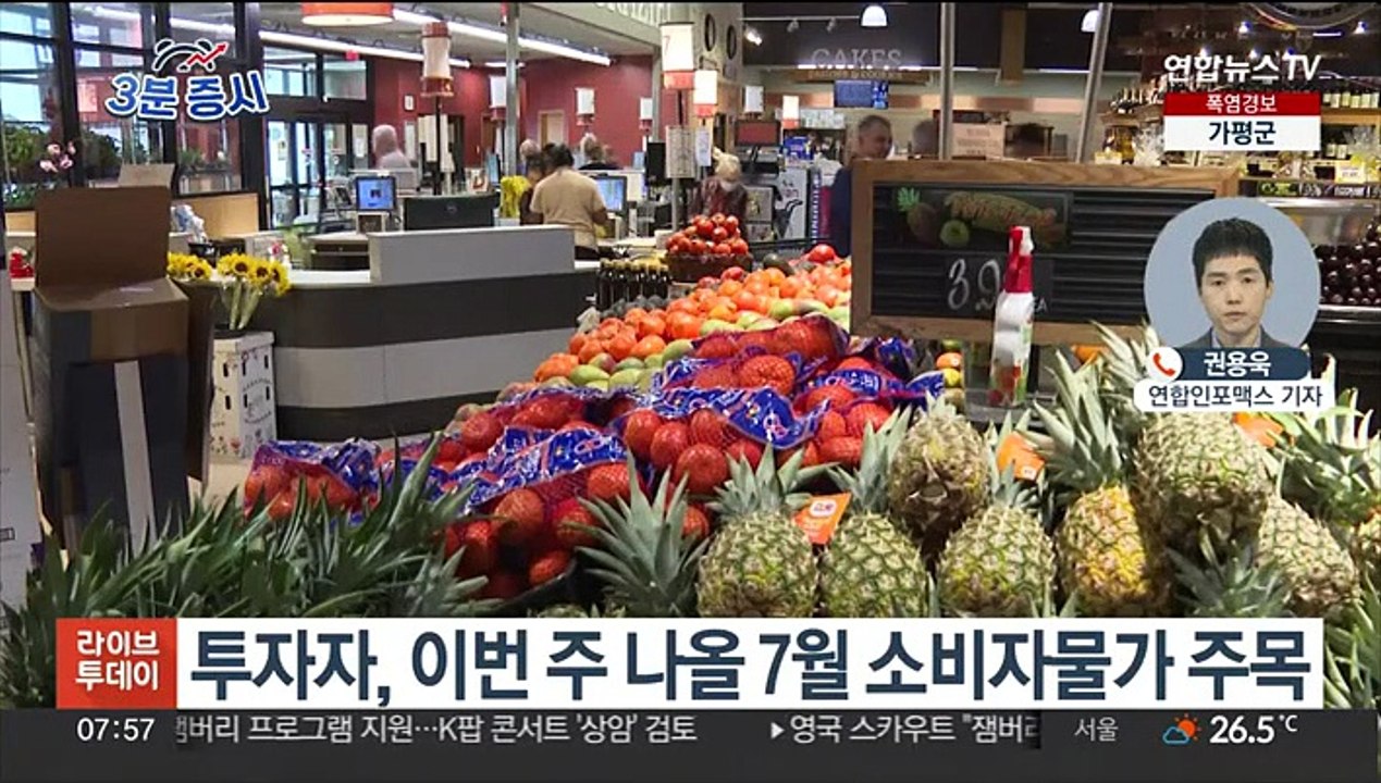 [3분증시] 뉴욕증시, CPI 대기 속 저가매수…다우 1.2%↑
