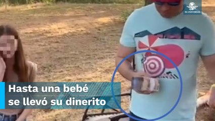 Regala diputado electo del PT billetes de 500 pesos a niños en Coahuila