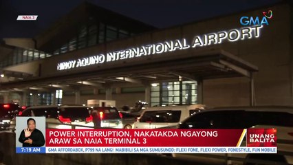 Power interruption, nakatakda ngayong araw sa NAIA Terminal 3 | UB