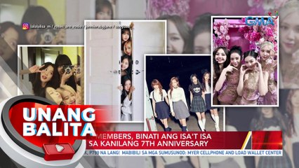 Blackpink members, binati ang isa't isa at Blinks sa kanilang 7th anniversary | UB
