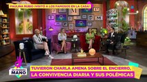 Paulina Rubio visitó a los famosos del controverdial reality