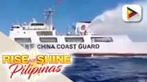 Chinese Coast Guard ginamitan ng water cannon ang mga barko ng PCG at supply boats ng AFP